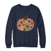 Pumpkin Floral Autumn Fall Season Wildflower Thanksgiving Shirt & Sweatshirt | teecentury