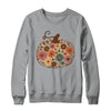 Pumpkin Floral Autumn Fall Season Wildflower Thanksgiving Shirt & Sweatshirt | teecentury