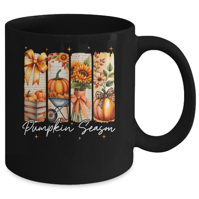 Pumpkin Season Coquette Fall Autumn Sunflower Floral Leopard Mug | teecentury
