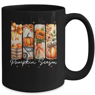 Pumpkin Season Coquette Fall Autumn Sunflower Floral Leopard Mug | teecentury