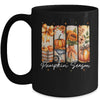 Pumpkin Season Coquette Fall Autumn Sunflower Floral Leopard Mug | teecentury