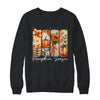 Pumpkin Season Coquette Fall Autumn Sunflower Floral Leopard Shirt & Sweatshirt | teecentury