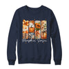 Pumpkin Season Coquette Fall Autumn Sunflower Floral Leopard Shirt & Sweatshirt | teecentury