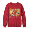 Pumpkin Season Coquette Fall Autumn Sunflower Floral Leopard Shirt & Sweatshirt | teecentury