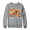 Pumpkin Season Coquette Fall Autumn Sunflower Floral Leopard Shirt & Sweatshirt | teecentury