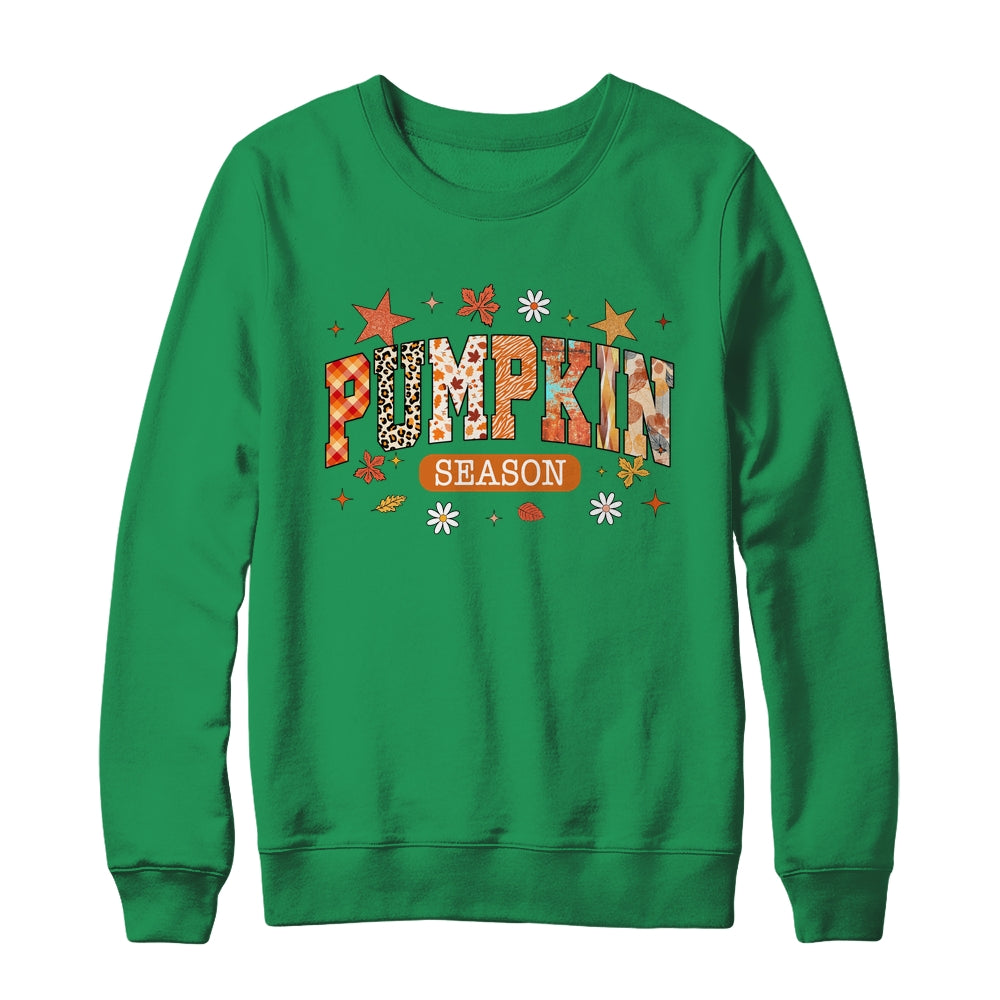 Pumpkin Season Fall Retro Preppy Pumpkin Halloween Spooky Shirt & Sweatshirt | teecentury