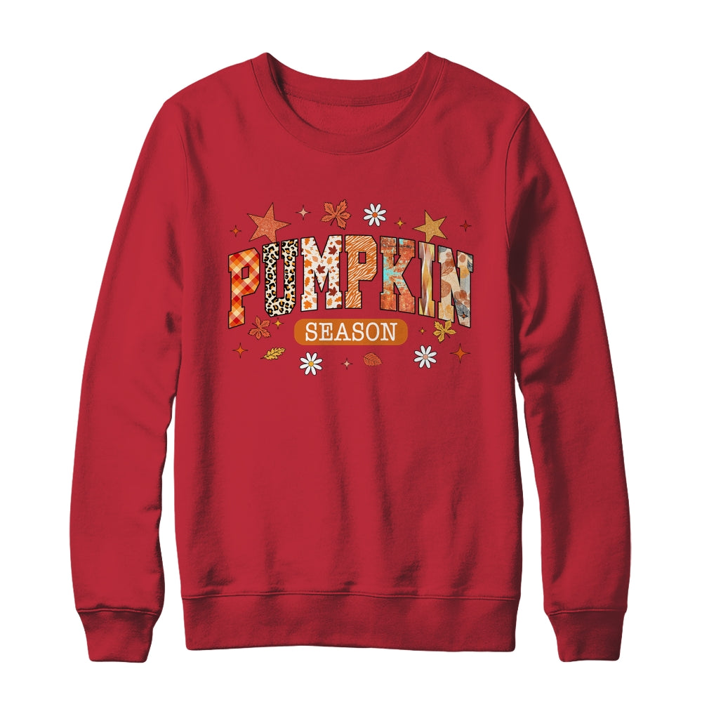 Pumpkin Season Fall Retro Preppy Pumpkin Halloween Spooky Shirt & Sweatshirt | teecentury