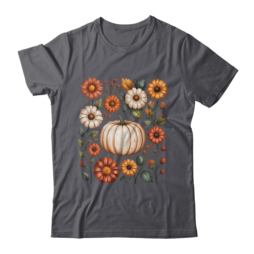 Pumpkin Season Wildflower Thanksgiving Autumn Fall Leaves Shirt & Sweatshirt | teecentury