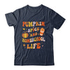 Pumpkin Spice And Homeschool Life Funny Homeschooler Groovy Shirt & Tank Top | teecentury
