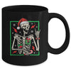 Punk Rock Skeleton Santa Hat Cool Rocker Christmas Men Women Mug | teecentury