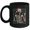Punk Rock Skeleton Santa Hat Cool Rocker Christmas Men Women Mug | teecentury