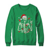 Punk Rock Skeleton Santa Hat Cool Rocker Christmas Men Women Shirt & Sweatshirt | teecentury