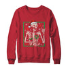 Punk Rock Skeleton Santa Hat Cool Rocker Christmas Men Women Shirt & Sweatshirt | teecentury