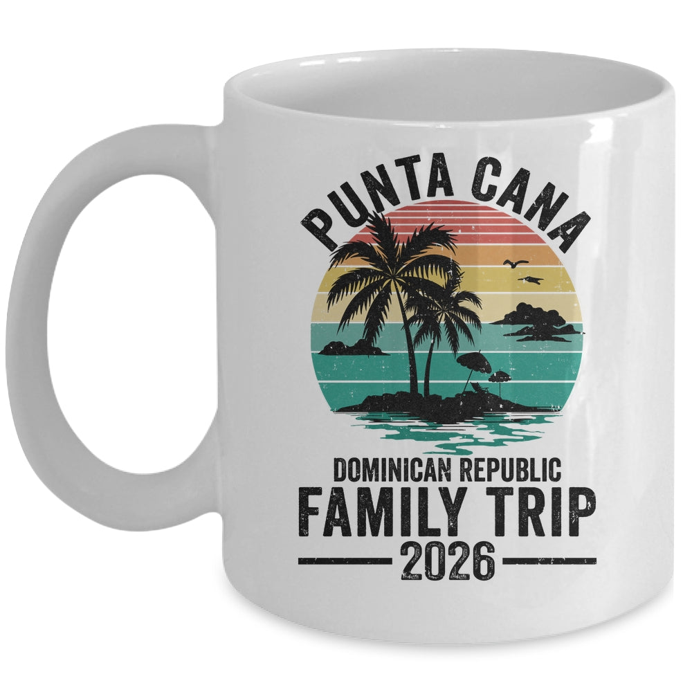 Punta Cana 2026 Dominican Republic Vacation Vintage Mug | teecentury