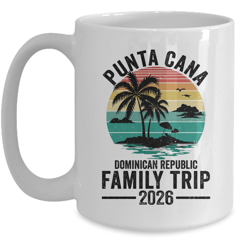 Punta Cana 2026 Dominican Republic Vacation Vintage Mug | teecentury