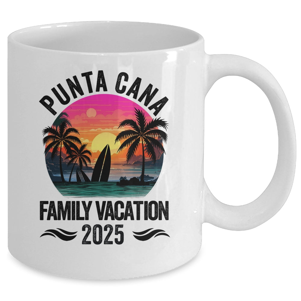Punta Cana Family Vacation 2025 Matching Outfits Beach Summer Mug | teecentury