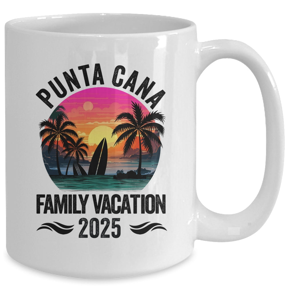Punta Cana Family Vacation 2025 Matching Outfits Beach Summer Mug | teecentury