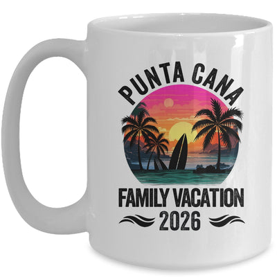 Punta Cana Family Vacation 2026 Matching Outfits Beach Summer Mug | teecentury