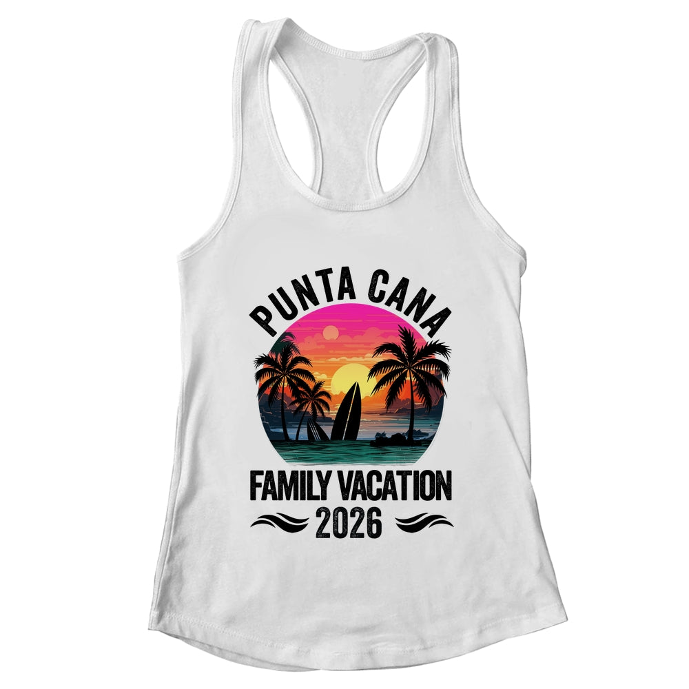 Punta Cana Family Vacation 2026 Matching Outfits Beach Summer Shirt & Tank Top | teecentury