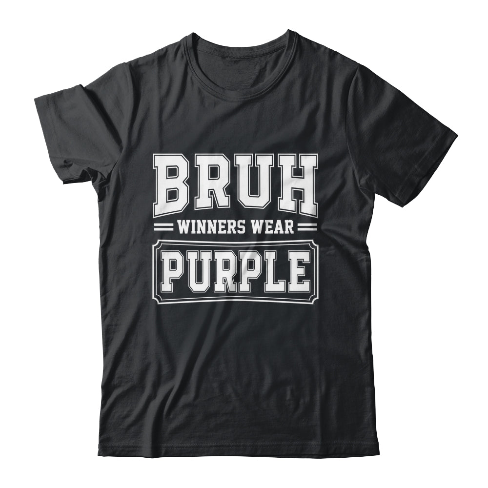 Purple Field Day Team Spirit Bruh Winners Wear Purple Shirt & Hoodie | teecentury
