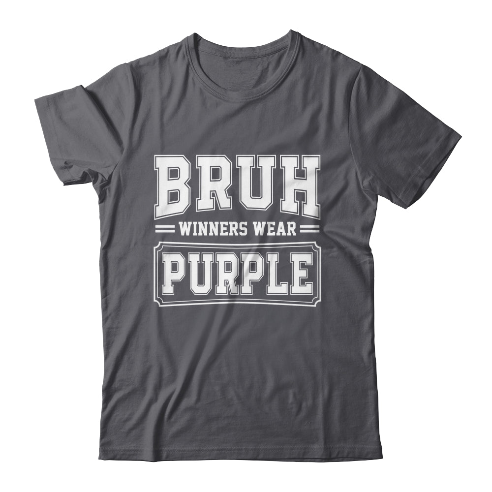 Purple Field Day Team Spirit Bruh Winners Wear Purple Shirt & Hoodie | teecentury