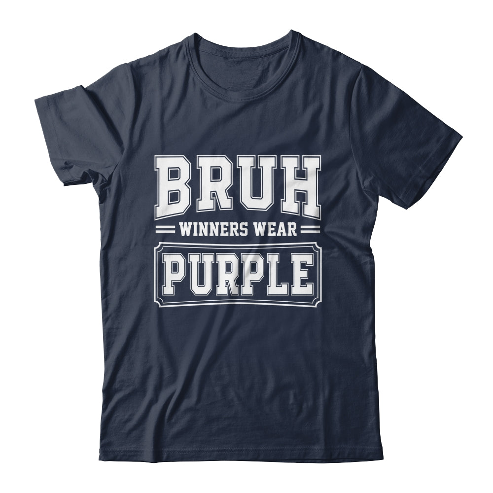 Purple Field Day Team Spirit Bruh Winners Wear Purple Shirt & Hoodie | teecentury