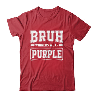 Purple Field Day Team Spirit Bruh Winners Wear Purple Shirt & Hoodie | teecentury