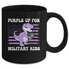 Purple Up For Military Kids Military Child Month Dino Boys Mug | teecentury
