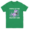 Purple Up For Military Kids Military Child Month Dino Boys Youth Shirt | teecentury