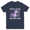 Purple Up For Military Kids Military Child Month Dino Boys Youth Shirt | teecentury