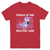 Purple Up For Military Kids Military Child Month Dino Boys Youth Shirt | teecentury