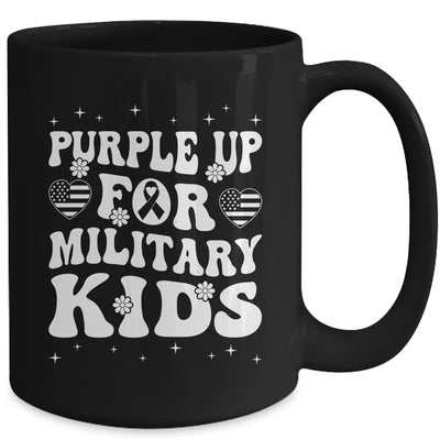 Purple Up For Military Kids Military Child Month Groovy Mug | teecentury