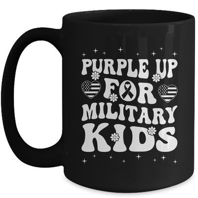 Purple Up For Military Kids Military Child Month Groovy Mug | teecentury