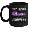 Purple Up For Military Kids Military Child Month USA Flag Mug | teecentury
