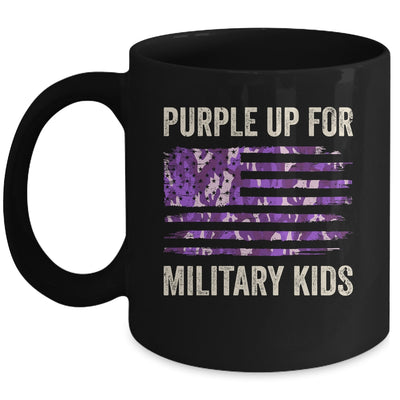 Purple Up For Military Kids Military Child Month USA Flag Mug | teecentury
