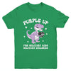 Purple Up For Military Kids Month Military Child Dinosaur Youth Shirt | teecentury