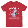 Purple Up For Military Kids Month Military Child Dinosaur Youth Shirt | teecentury