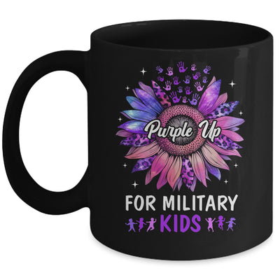 Purple Up For Military Kids Sunflower Military Child Month Mug | teecentury