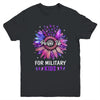 Purple Up For Military Kids Sunflower Military Child Month Youth Shirt | teecentury