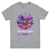 Purple Up For Military Kids Sunflower Military Child Month Youth Shirt | teecentury