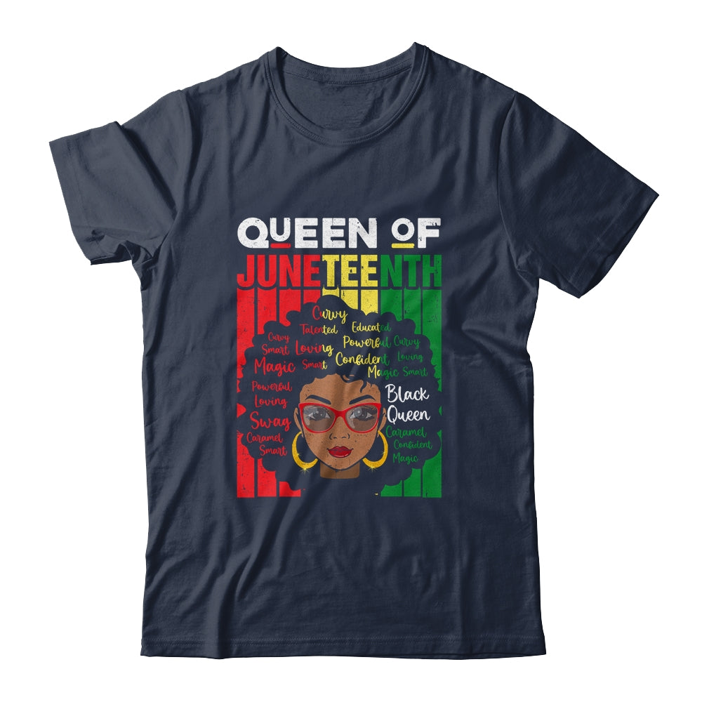 Queen Of Juneteenth Black Girl Magic Melanin Women Girls T-Shirt & Tank Top | Teecentury.com