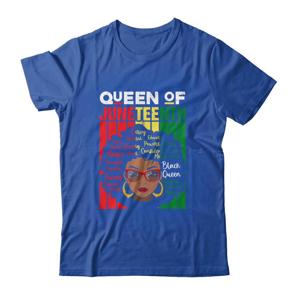 Queen Of Juneteenth Black Girl Magic Melanin Women Girls T-Shirt & Tank Top | Teecentury.com