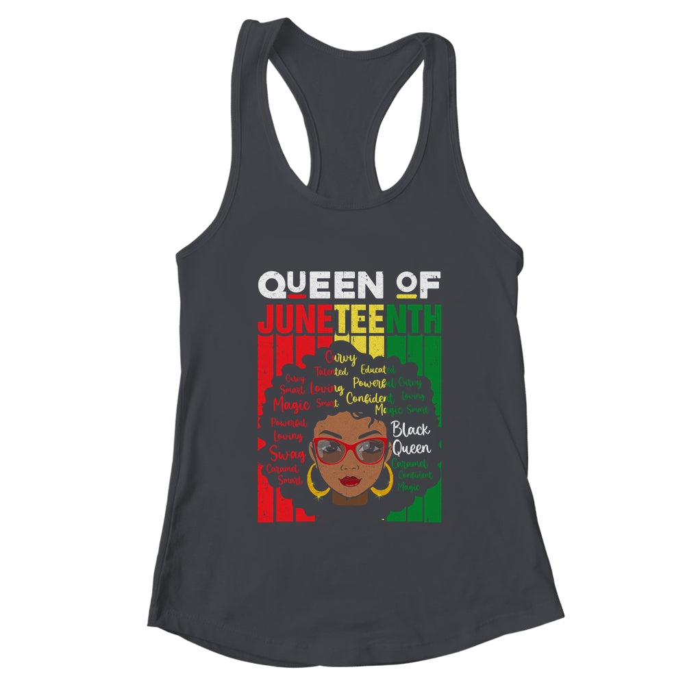 Queen Of Juneteenth Black Girl Magic Melanin Women Girls T-Shirt & Tank Top | Teecentury.com