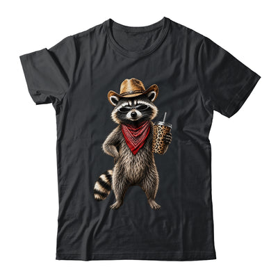 Raccoon Leopard Coffee Western Cowgirl Cowboy Funny Animal Shirt & Tank Top | teecentury