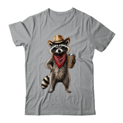 Raccoon Leopard Coffee Western Cowgirl Cowboy Funny Animal Shirt & Tank Top | teecentury