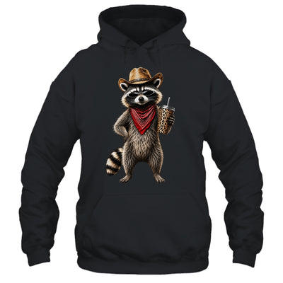 Raccoon Leopard Coffee Western Cowgirl Cowboy Funny Animal Shirt & Tank Top | teecentury