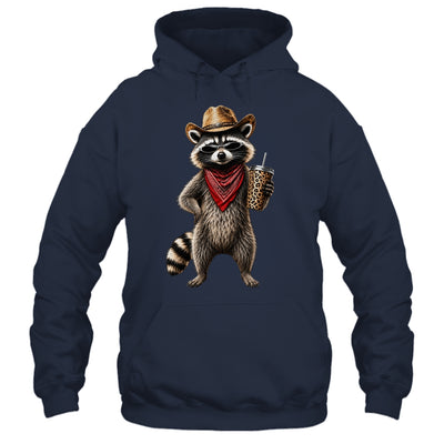 Raccoon Leopard Coffee Western Cowgirl Cowboy Funny Animal Shirt & Tank Top | teecentury
