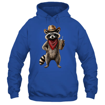 Raccoon Leopard Coffee Western Cowgirl Cowboy Funny Animal Shirt & Tank Top | teecentury