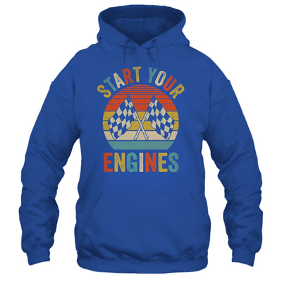 Racing Season Car Racing Fans Men Women Start Your Engines Shirt & Tank Top | teecentury