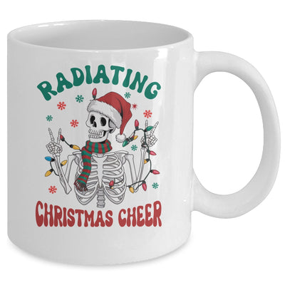 Radiology Christmas Santa Skeleton Xray Technician Rad Tech Mug | teecentury